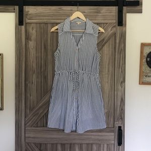 Hem & Thread Collared Striped Dress